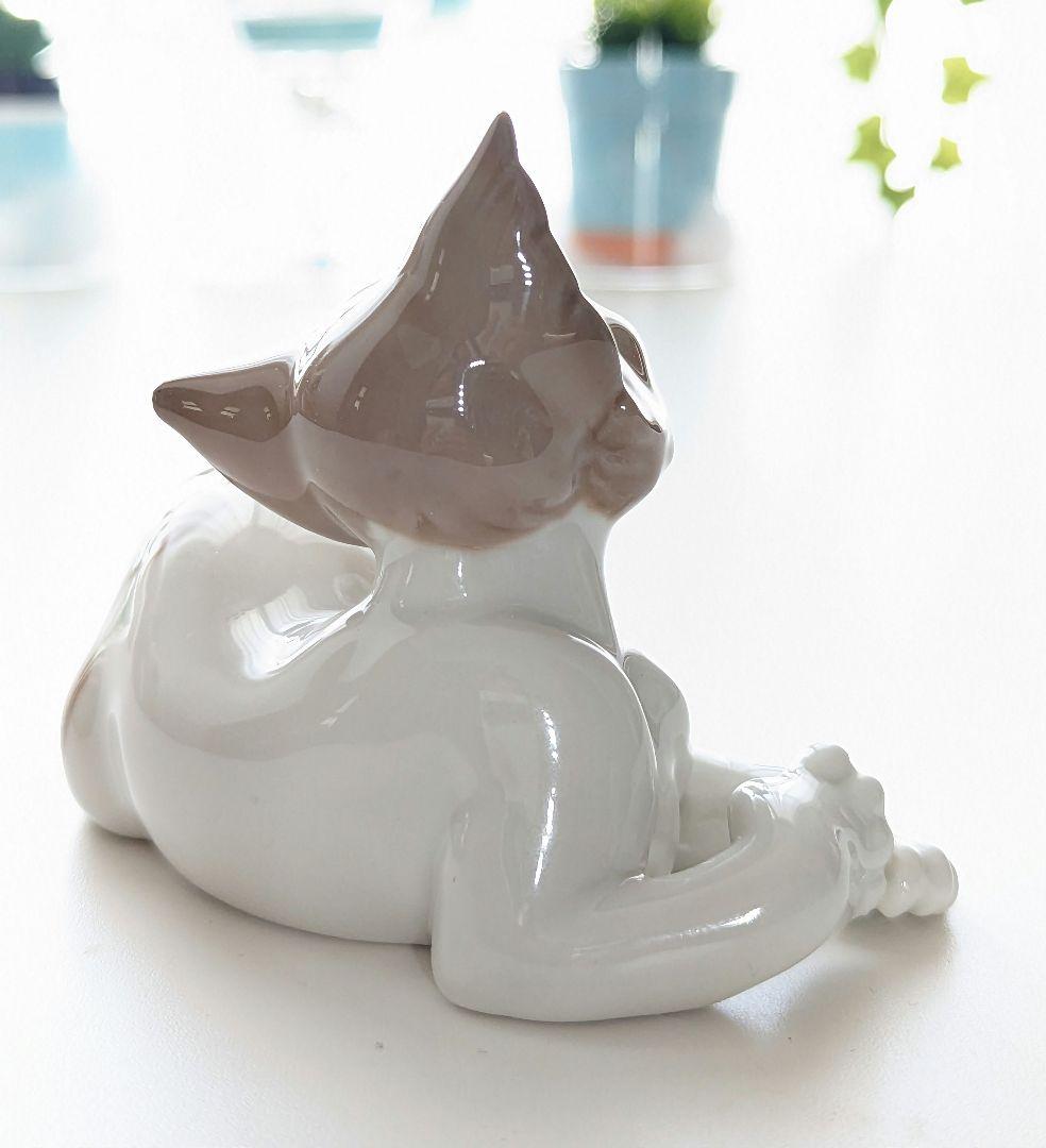 リヤドロ 猫 フィギュリン 置物