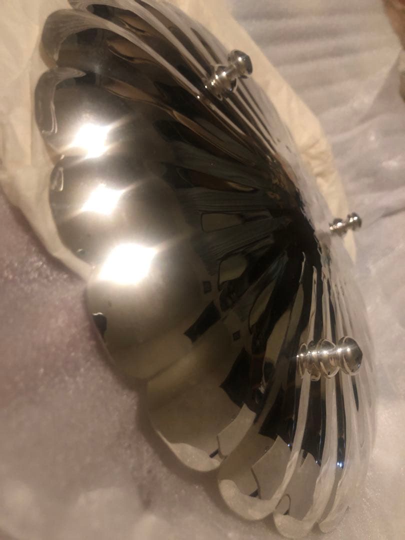 銀座和光 足付きコンポート 木箱付き美品