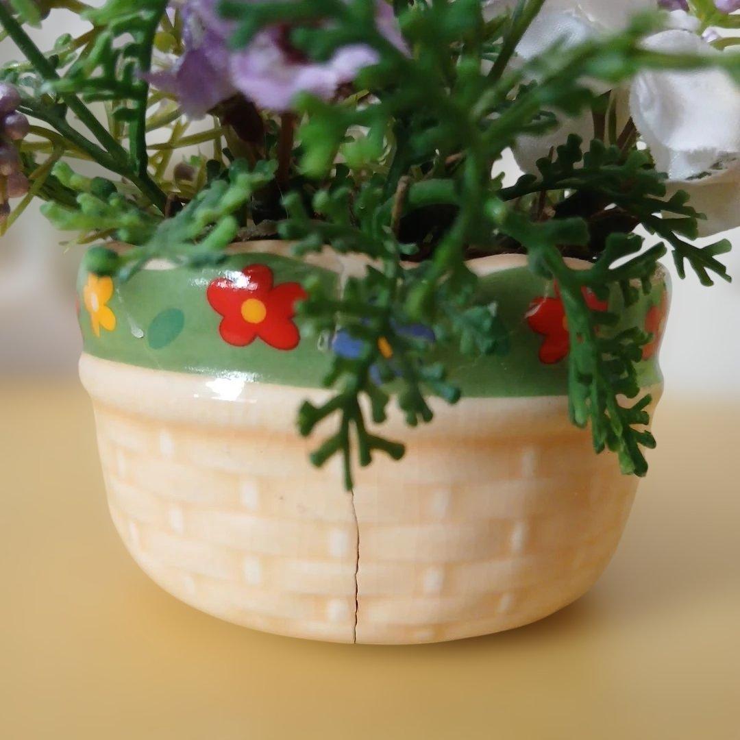 ハローキティ　非売品小物入れ　フラワーアレンジ　お花小物入れ　3点セット品