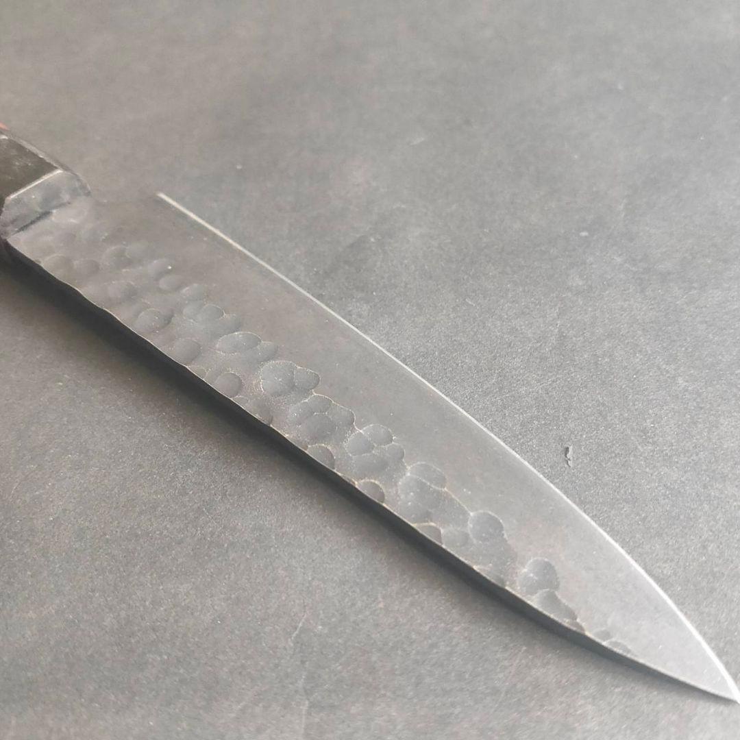 V金10号黒刀ペティナイフ 14cm 花梨八角柄