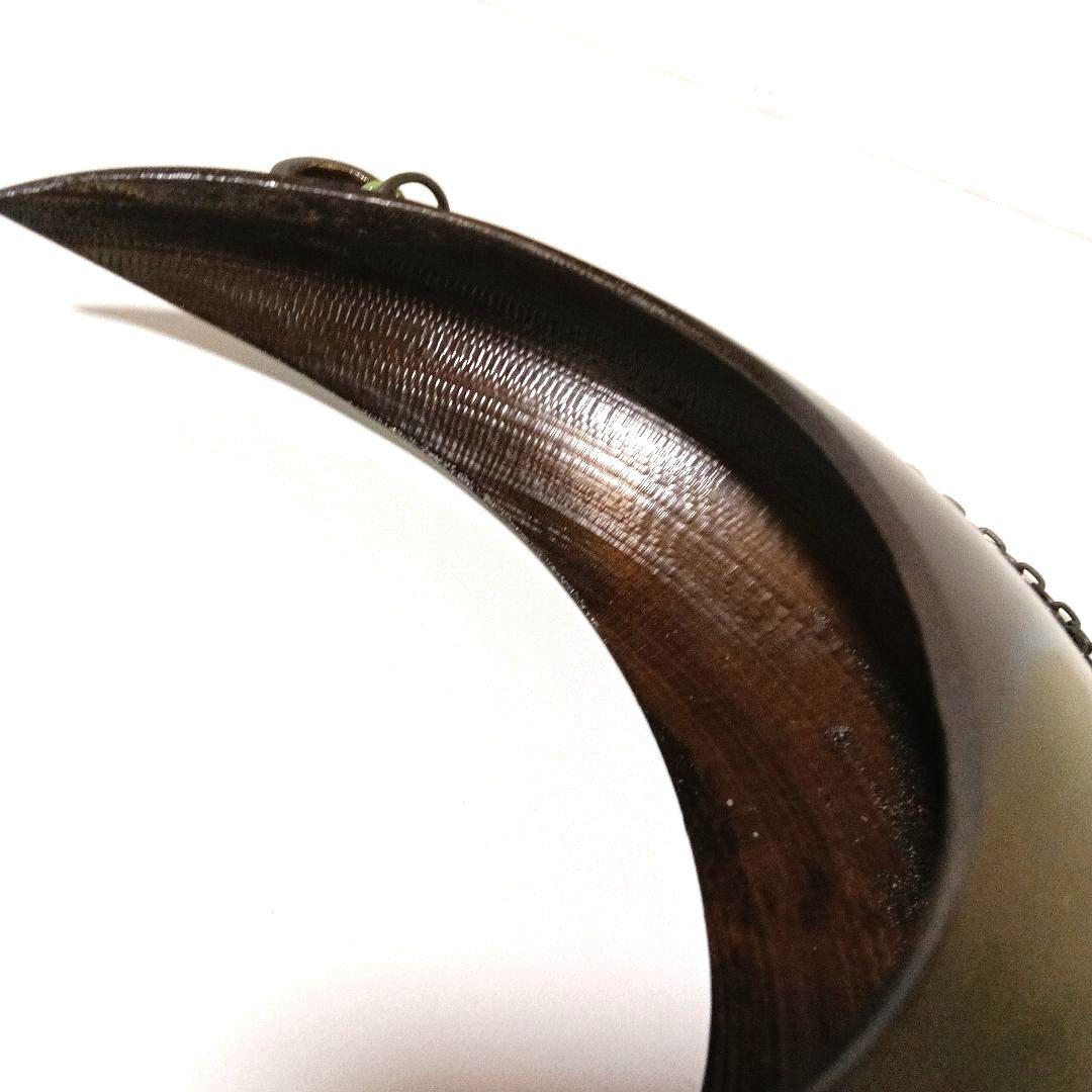 美品 花器 銅器 銅製 金属 半月型 池坊 生花 吊り下げ型 茶 銅製花器 花瓶