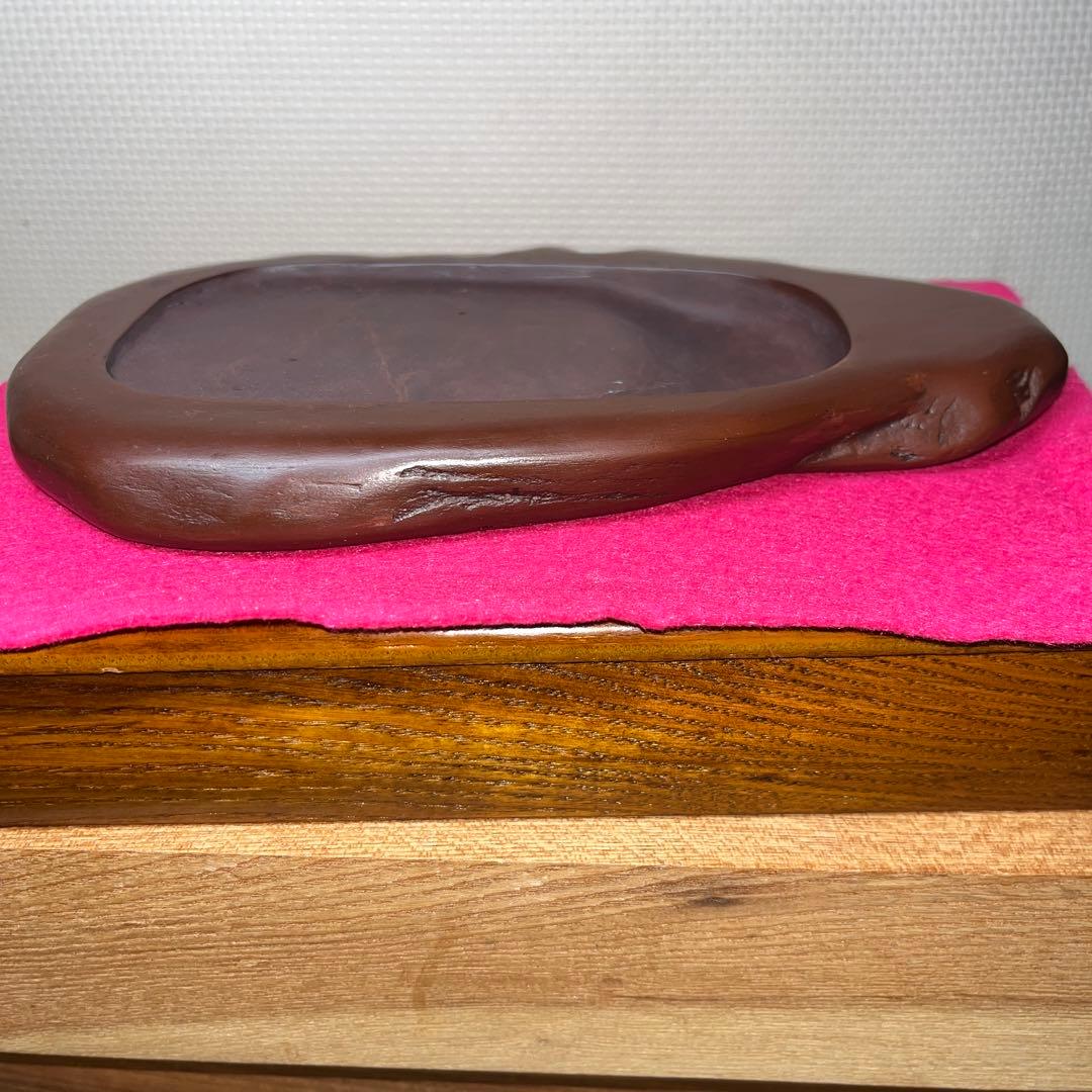 ⭕️希少　宮崎県　紅渓石硯　自然硯　20cm超え　訳あり品