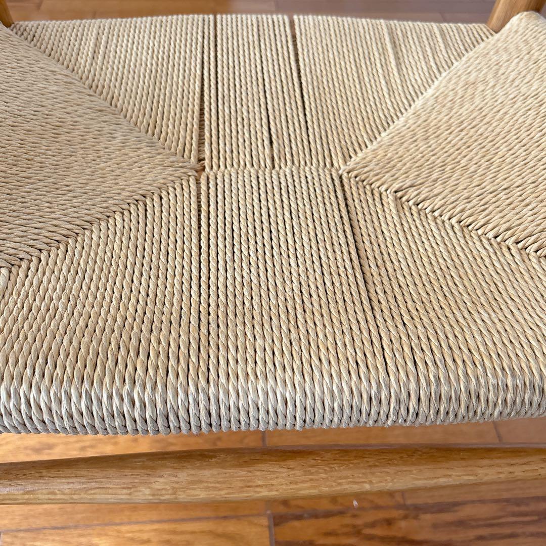 激人気】無印良品 オーク材 ペーパーコード アームチェア MUJI