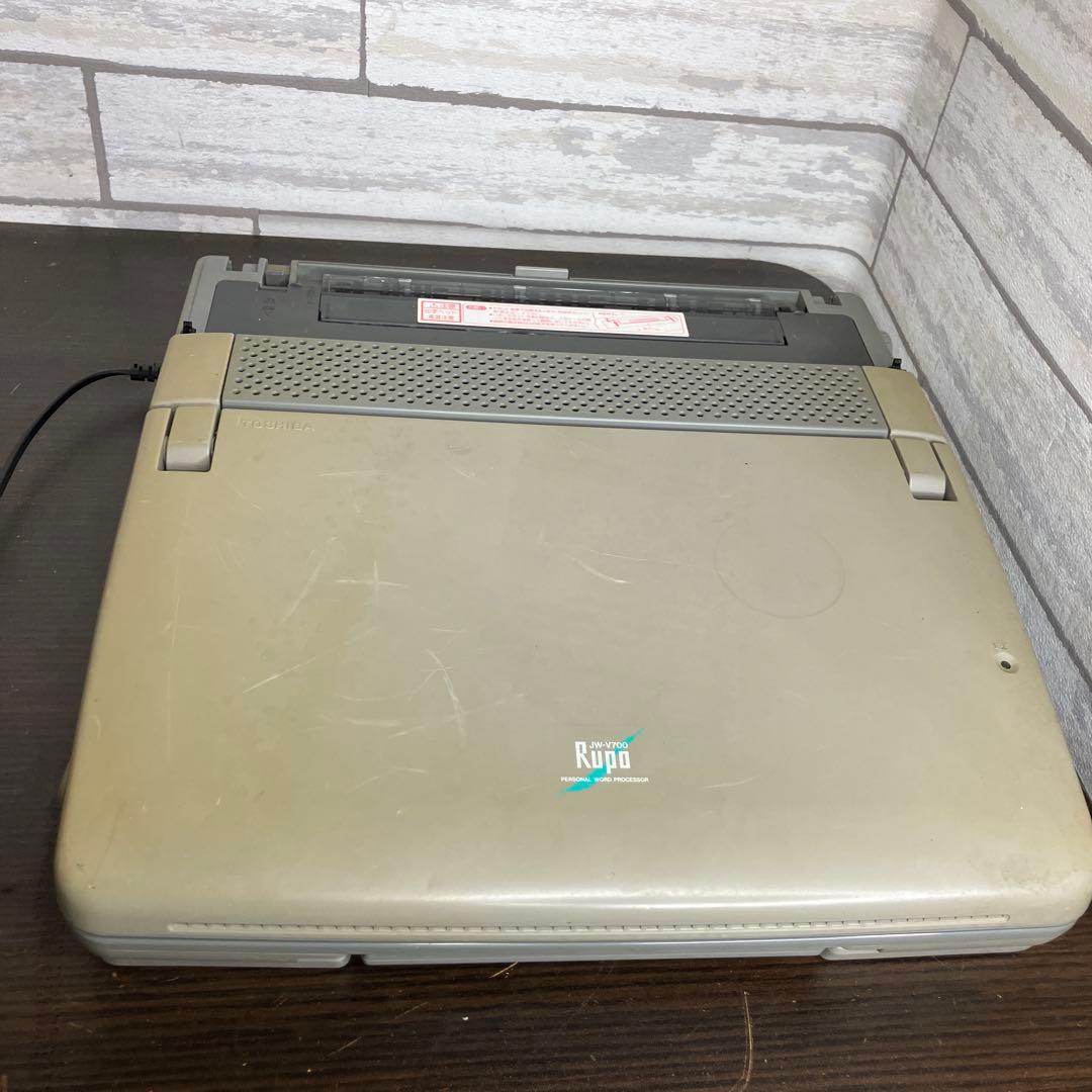 東芝 Rupo JW-V700 ワープロ 通電・液晶表示OK／動作未確認