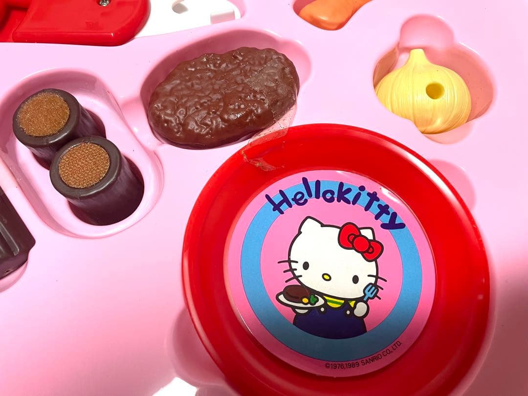 【希少•未使用】新品 昭和レトロ ハローキティ いろいろナイフでバーベキュー