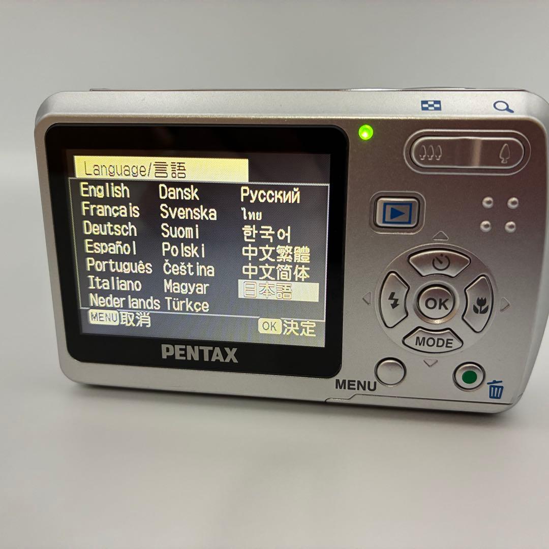 美品★ 単3電池 PENTAX Optio E50 動作確認済 オールドコンデジ