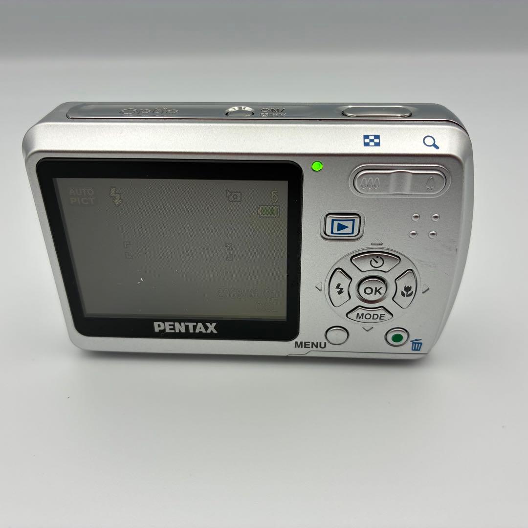 美品★ 単3電池 PENTAX Optio E50 動作確認済 オールドコンデジ