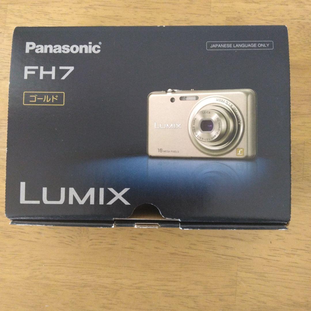 ジャンク品 パナソニック LUMIX DMC-FH7 デジカメ　ゴールド