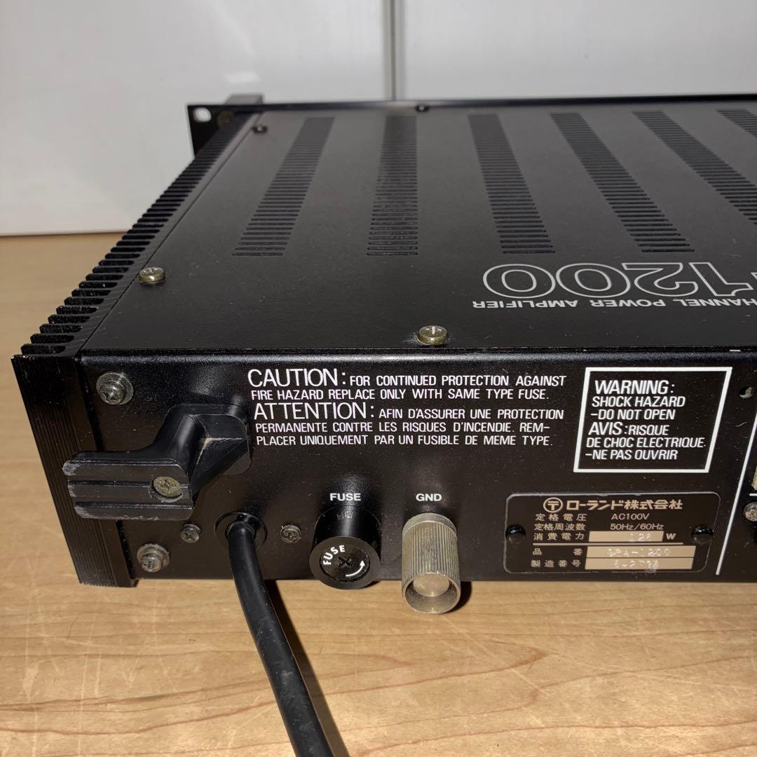 動作品　Roland SRA-1200 パワーアンプ　いい音