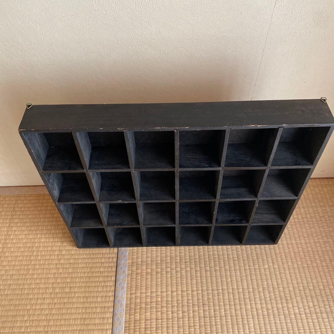 ★専用★ 壁掛黒コレクションケース　桐製ケース木製 2点セット