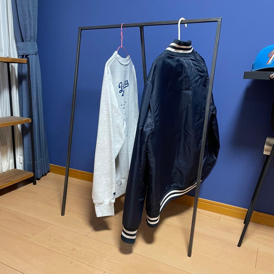 【アイアンハンガーラック】ハンガーラック　ロータイプ　アイアン家具