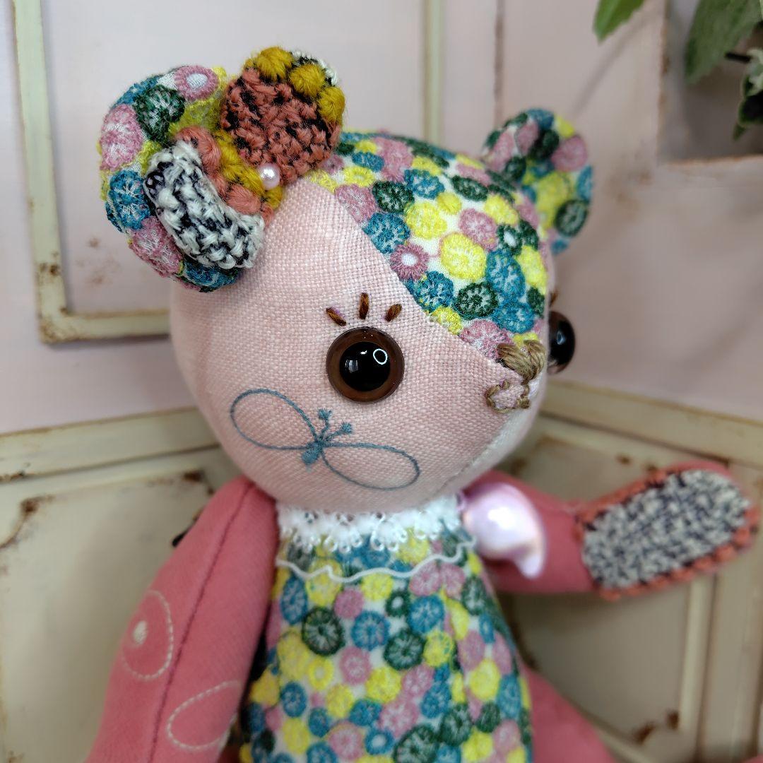 ミナペルホネン＊ハンドメイド＊ぬいぐるみ＊テディベア＊86