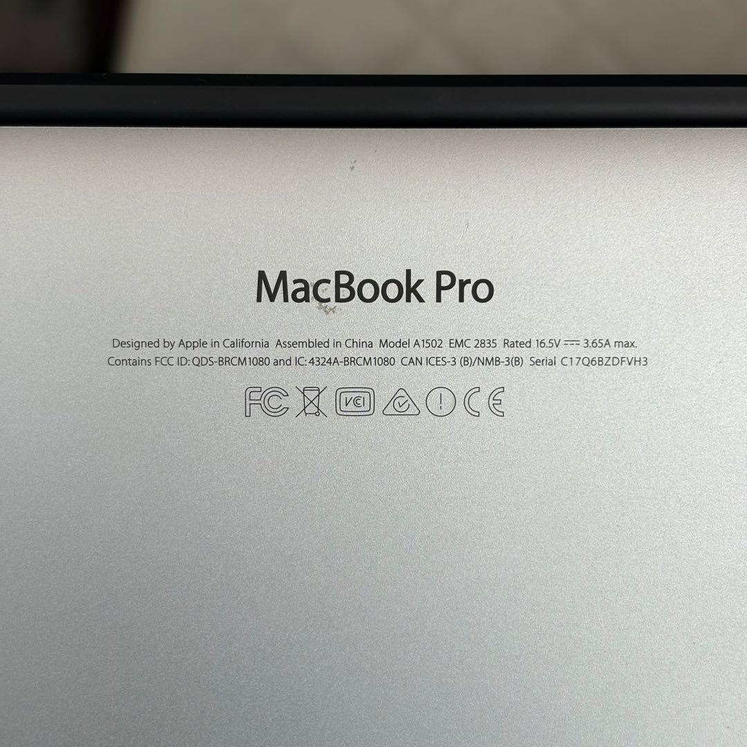 動作確認済 MacBook Pro 13 2013 i5 8GB 128GB