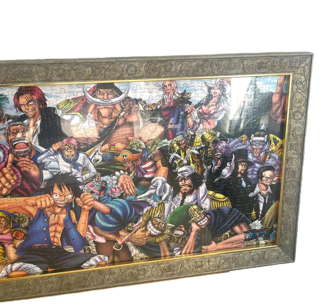 ワンピース ジグソーパズル 完成品 額装 約108㎝ 大型フレーム