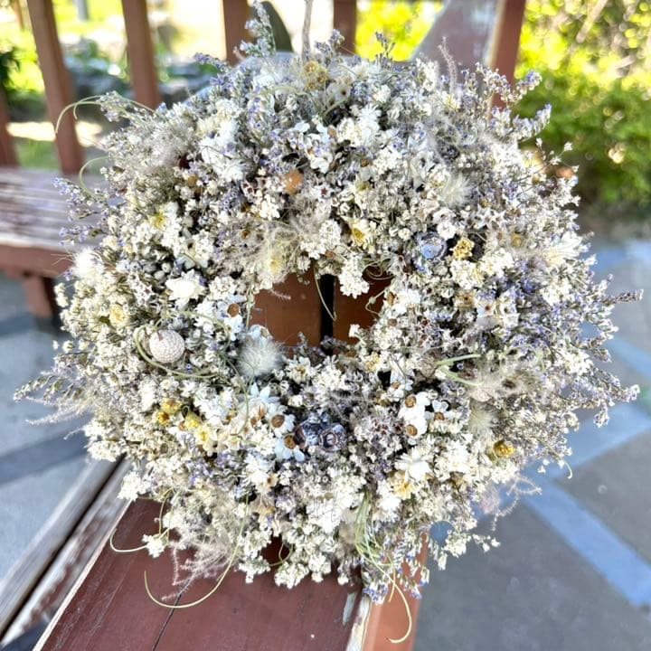 フレンチリース　かすみ草