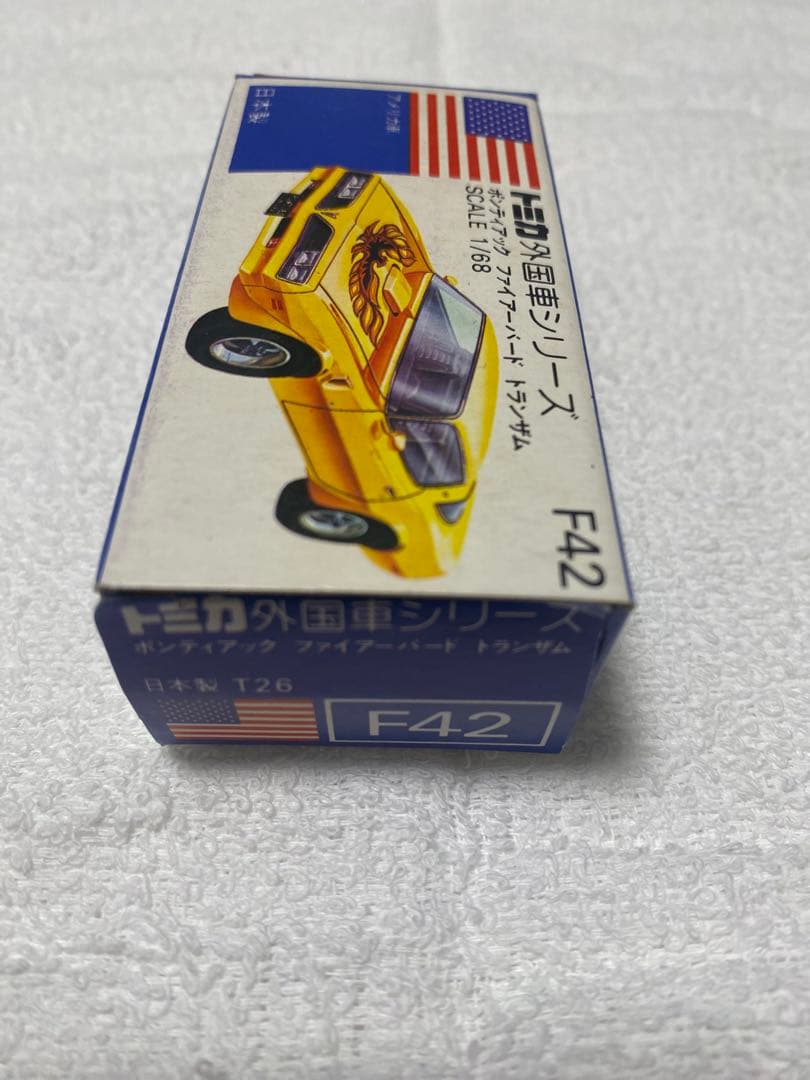トミカ外国車シリーズ　ボンディアックファイアーバードトランザムscale1/97