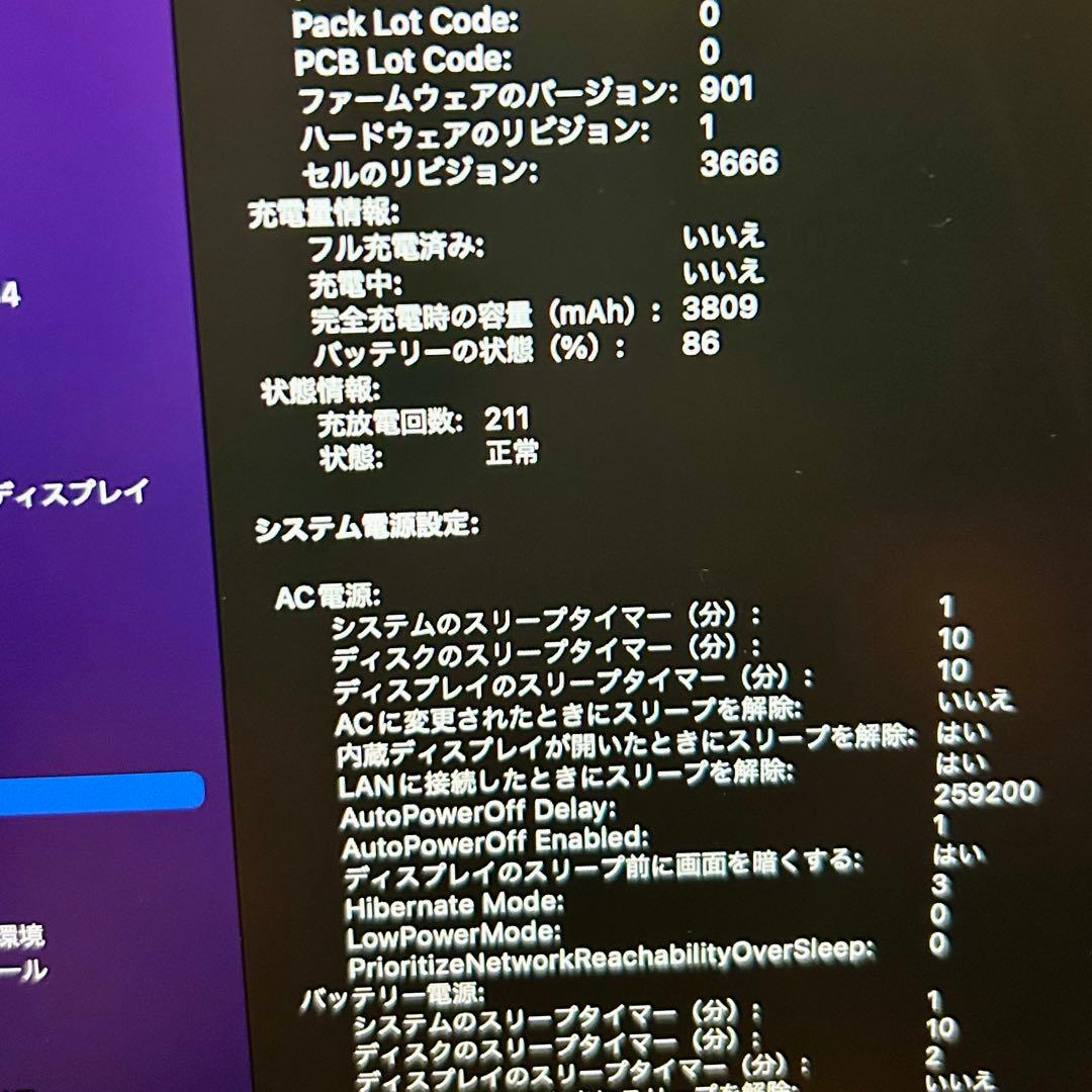 MacBook本体 MacBook Pro 13in 2016 8GB 251GB