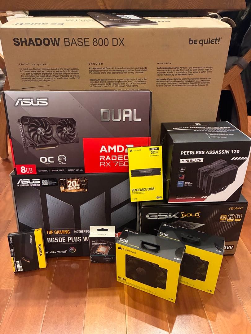 【新品】Ryzen 9600X搭載 自作PC | オールブラックコンセプト