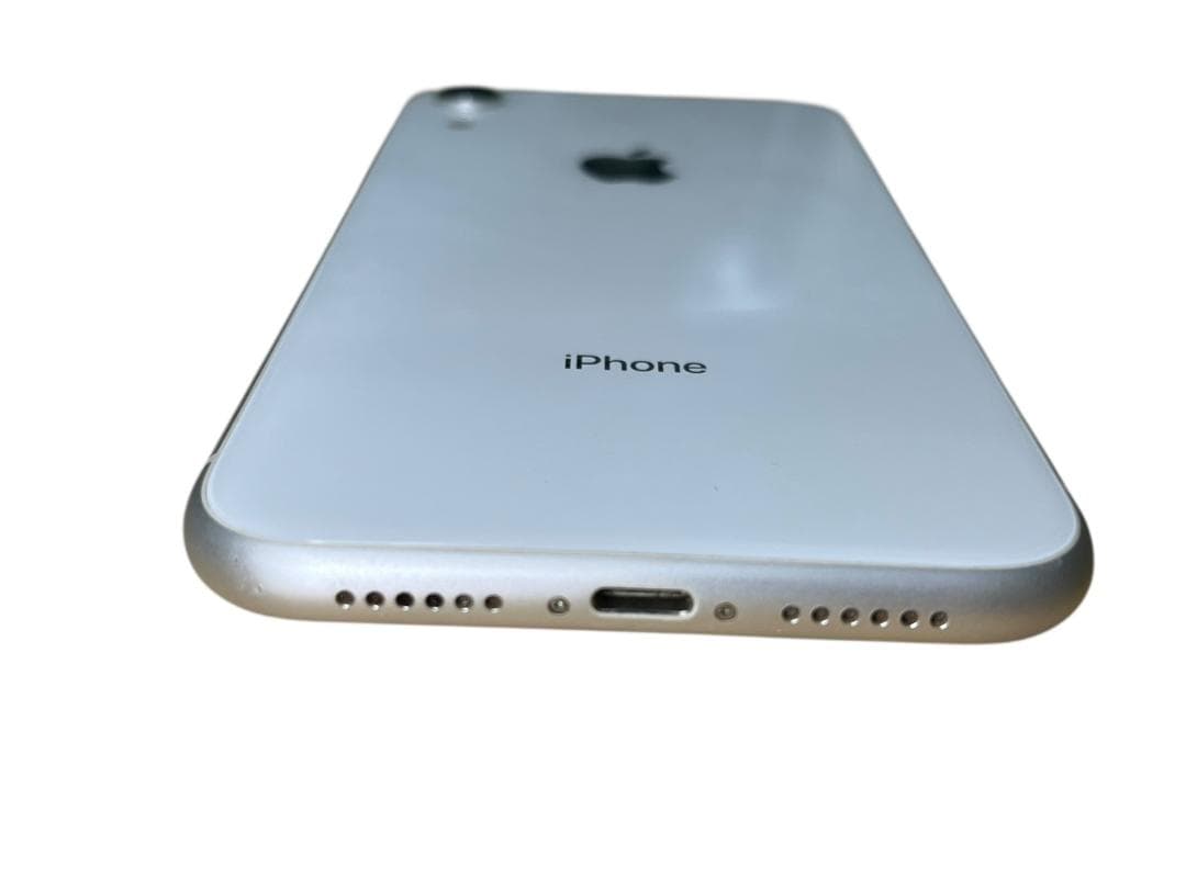 iPhoneⅩR 64GB ホワイト 動確済 SIMロック解除済　美品