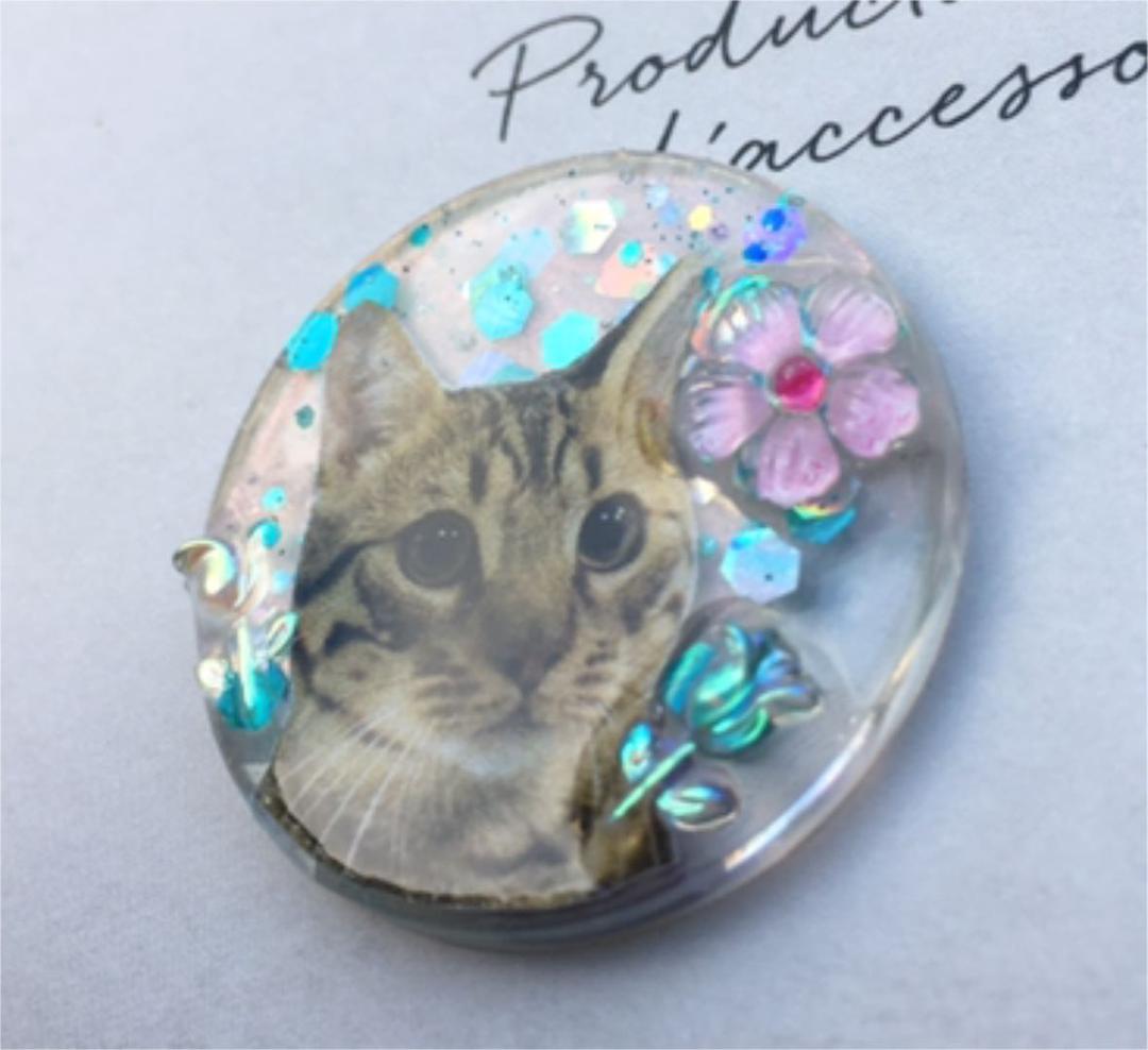 レジンヘアゴム♡フラワー猫ちゃん・再販不可
