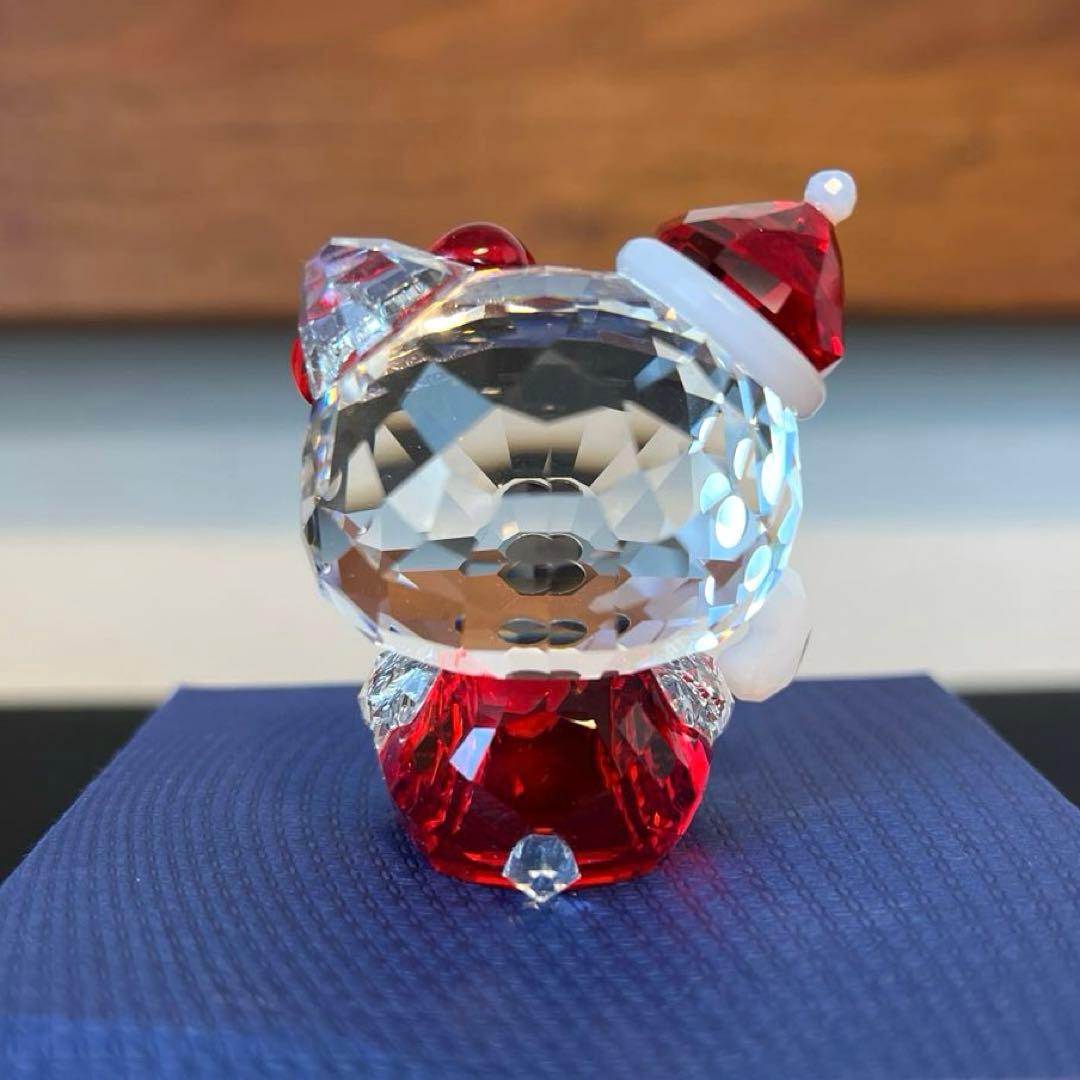 【希少】SWAROVSKI スワロフスキー ハローキティ サンタ クリスタル
