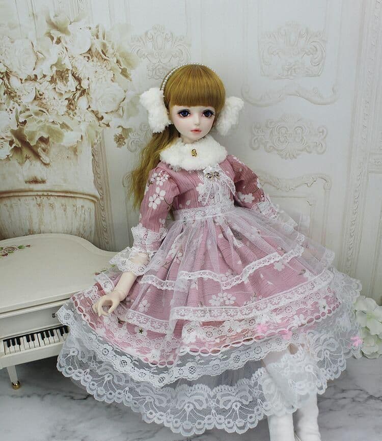 E19 bjd 1/3 ドール 洋服 ワンピース 球体関節人形 ハンドメイド