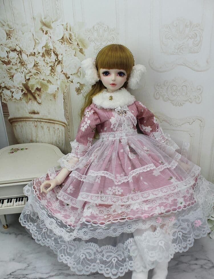E19 bjd 1/3 ドール 洋服 ワンピース 球体関節人形 ハンドメイド