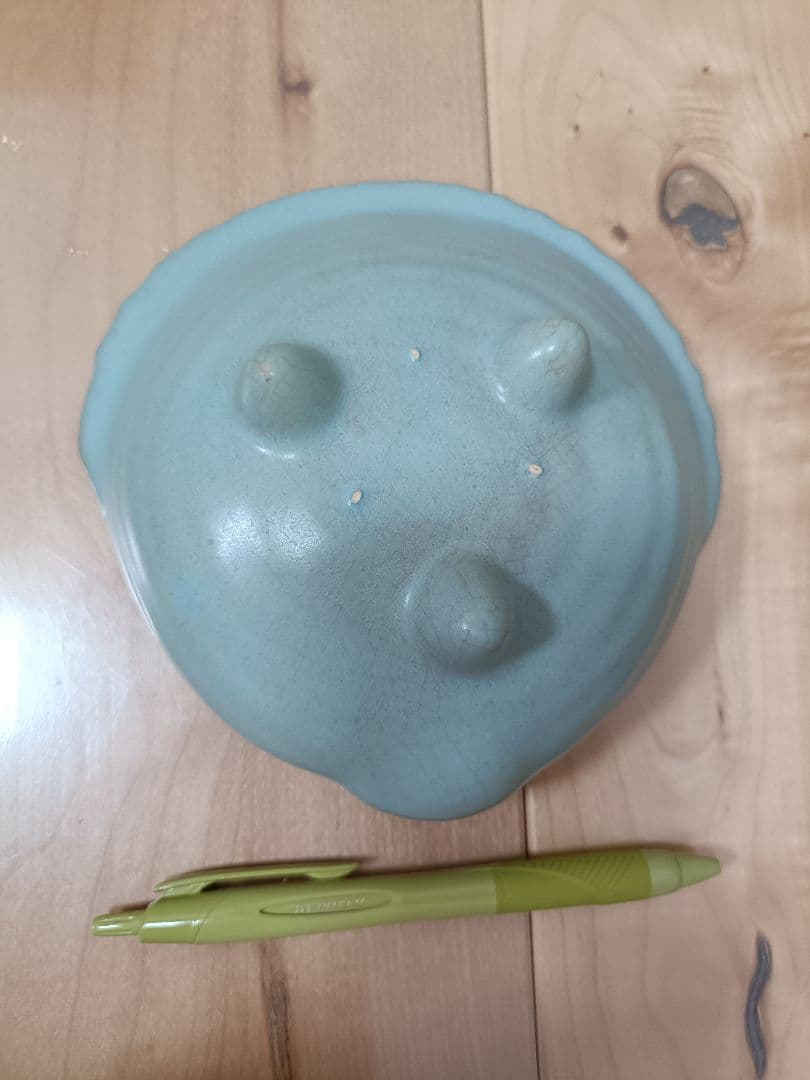 青磁　貝形　筆洗い