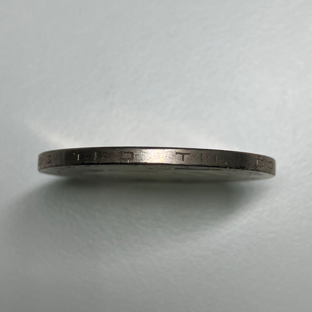【レア 銀貨】ノルウェー 25クローネ 10㌛ 【レインボー トーン】