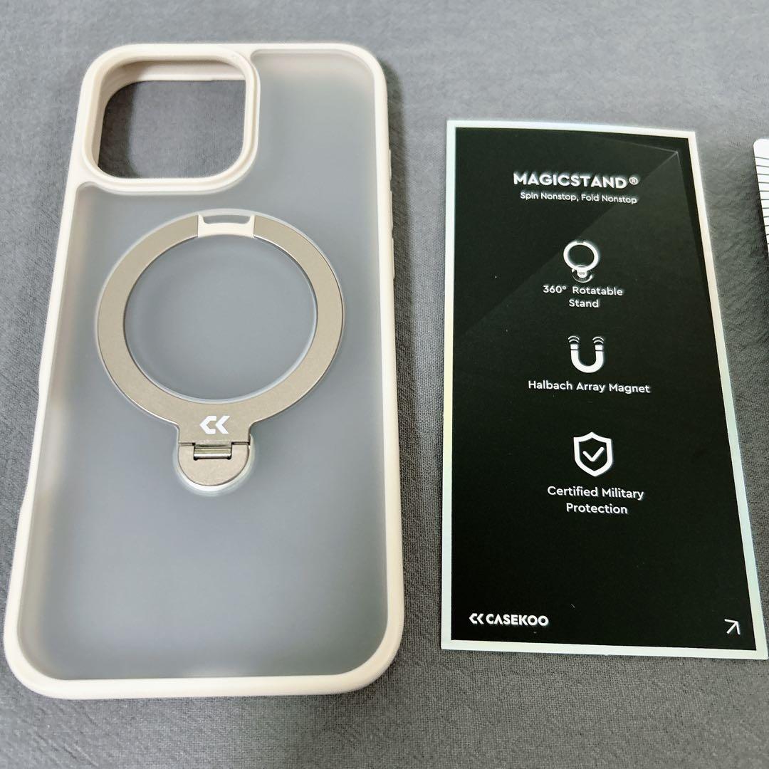 CASEKOO iPhone 16 Pro Max 用 ケース 米軍ゴールド