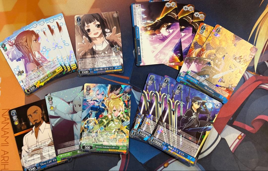 ヴァイスシュヴァルツ　SAO デッキ＋パーツ