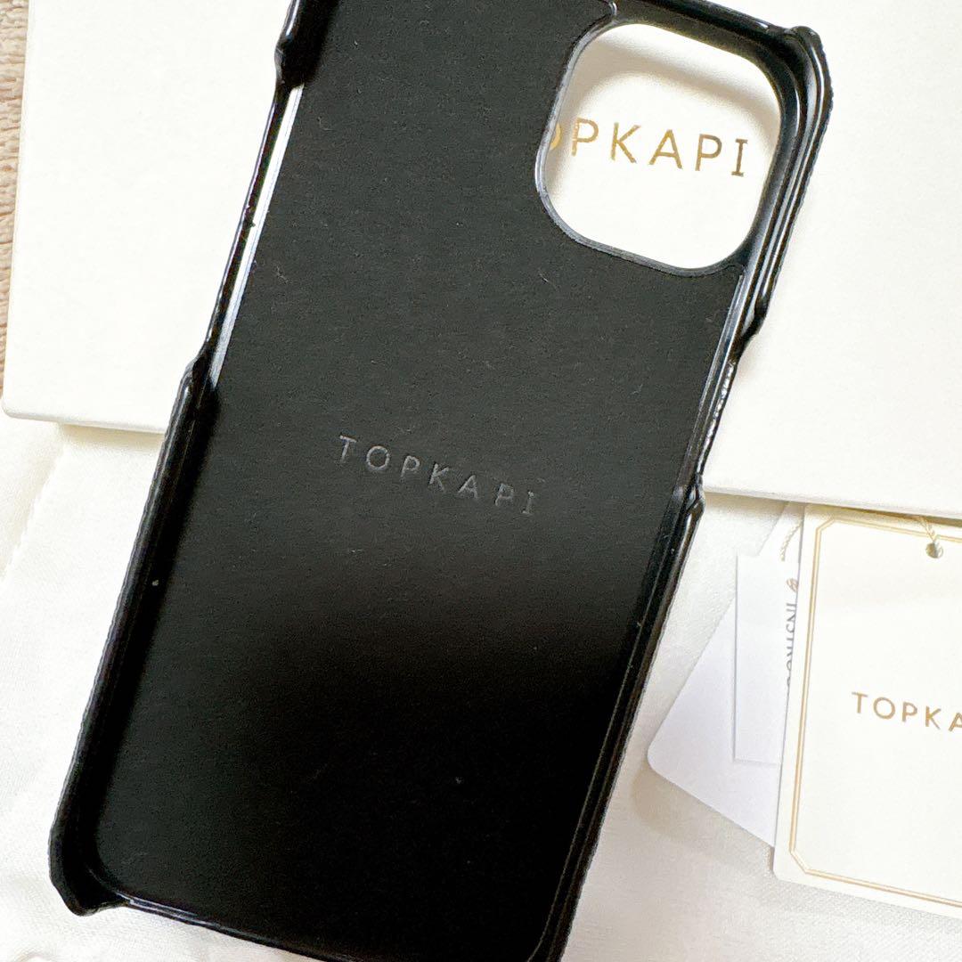TOPKAPI ブラック レザー iPhone13 14 ケース　スマホケース