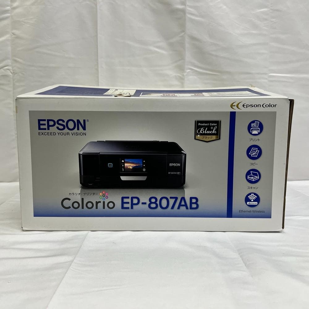 ◆EPSON プリンター Colorio EP-807AB ブラック 11087