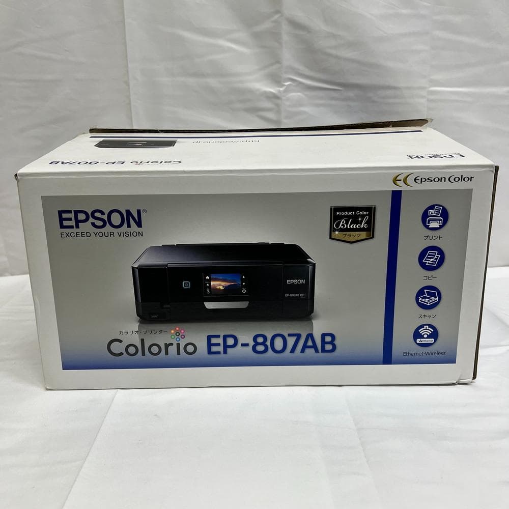 ◆EPSON プリンター Colorio EP-807AB ブラック 11087