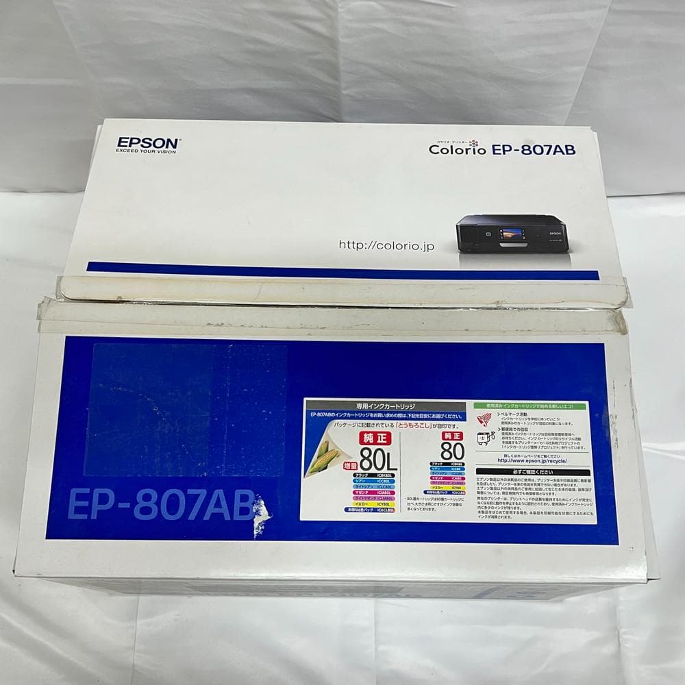 ◆EPSON プリンター Colorio EP-807AB ブラック 11087