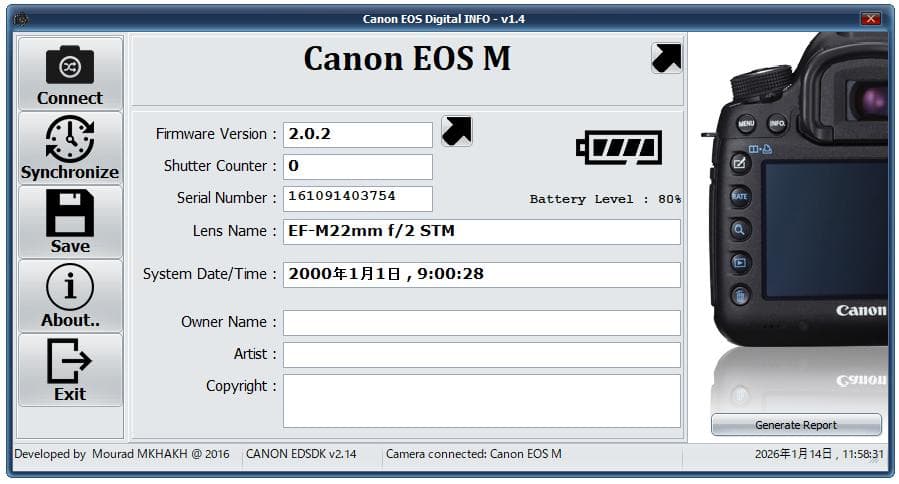 【ほぼ新品 元箱付き】 キャノン Canon EOS M 18-55mm