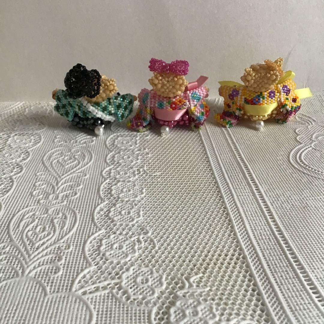 ビーズ完成品　テディベアシリーズ