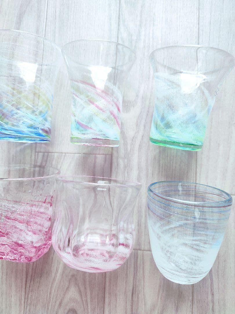 琉球ガラス　匠工房　グラス　8つセット