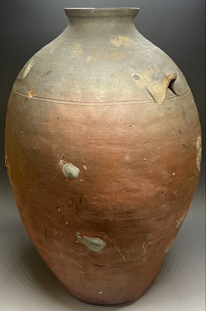 古南蛮　双耳南蛮壺　双耳壺　耳付壺　特大46.5cm f5032