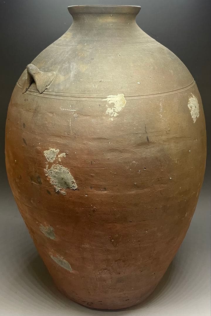 古南蛮　双耳南蛮壺　双耳壺　耳付壺　特大46.5cm f5032