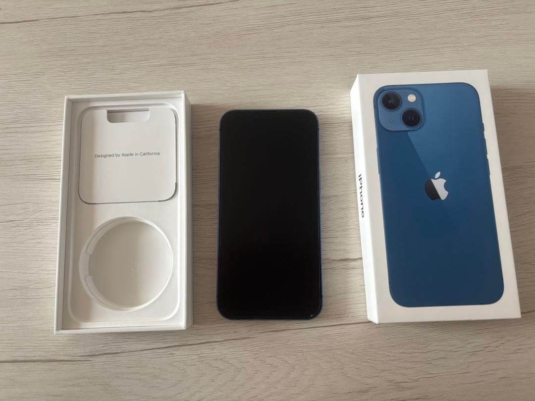 iPhone13 ブルー 128GB SIMフリー 箱あり