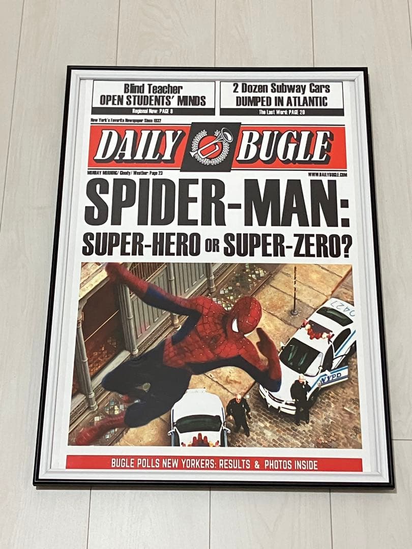 【額縁付き】 marvel スパイダーマン A2 ポスター ①