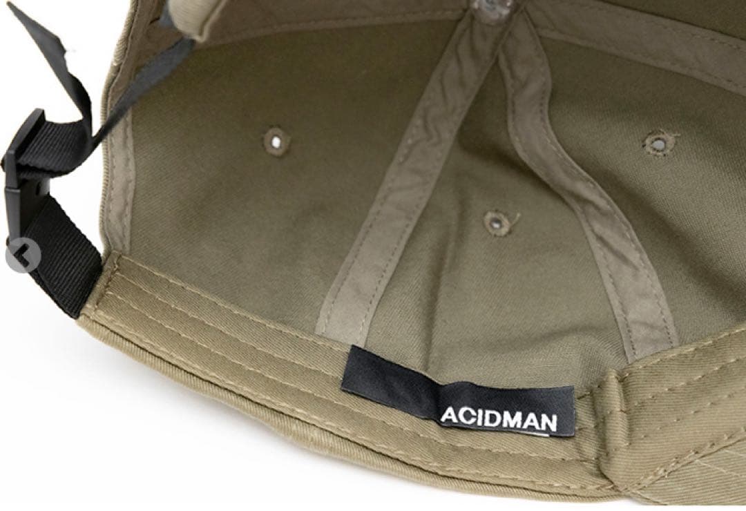 新品レアACIDMAN限定オリーブ色キャップLoopKun刺繍capアシッドマン