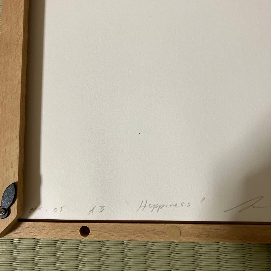絵　無印木製フレーム（額縁）付き