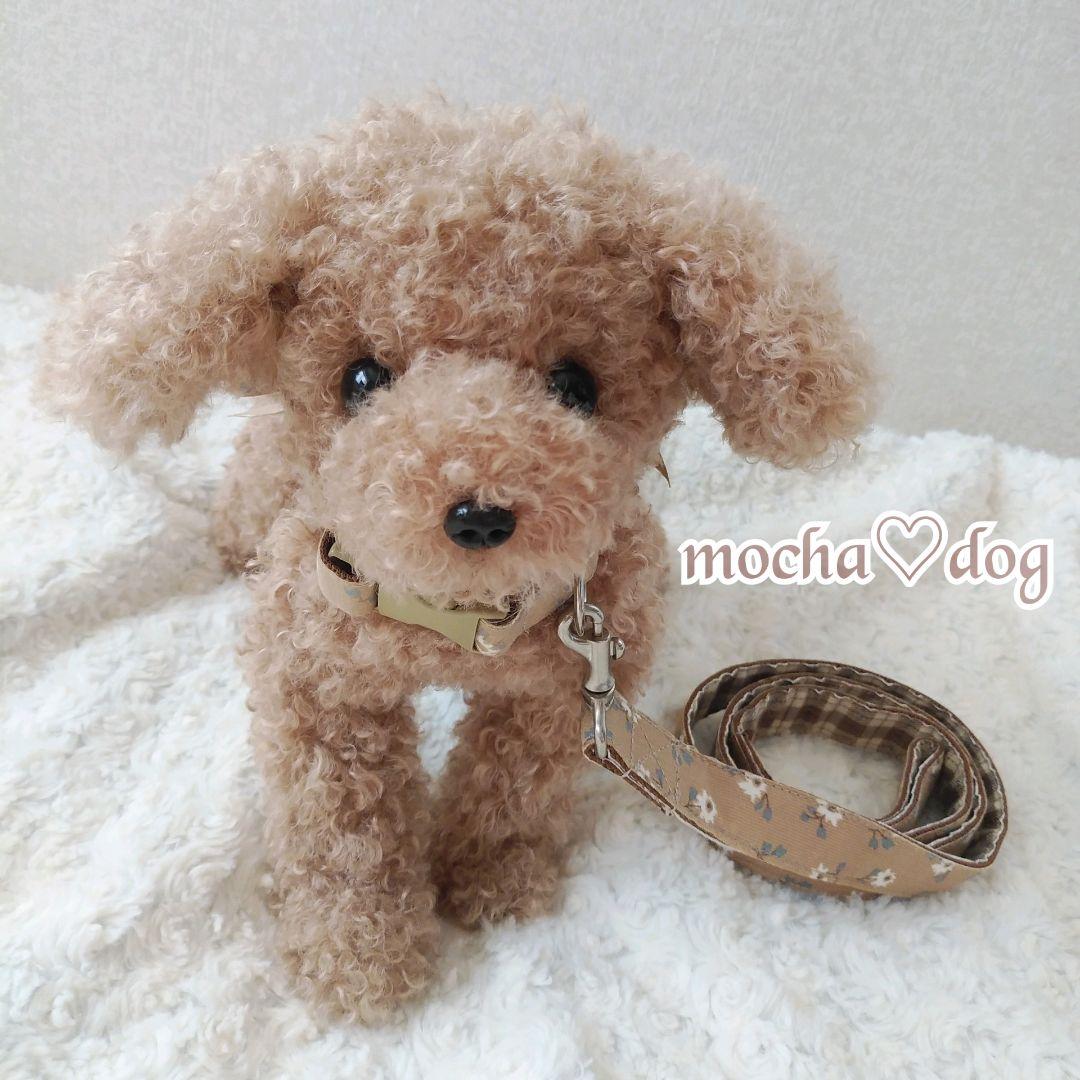 ＊mocha♡dog ＊ プードル(ラテ)☆ぬいぐるみわんこ teddy 犬