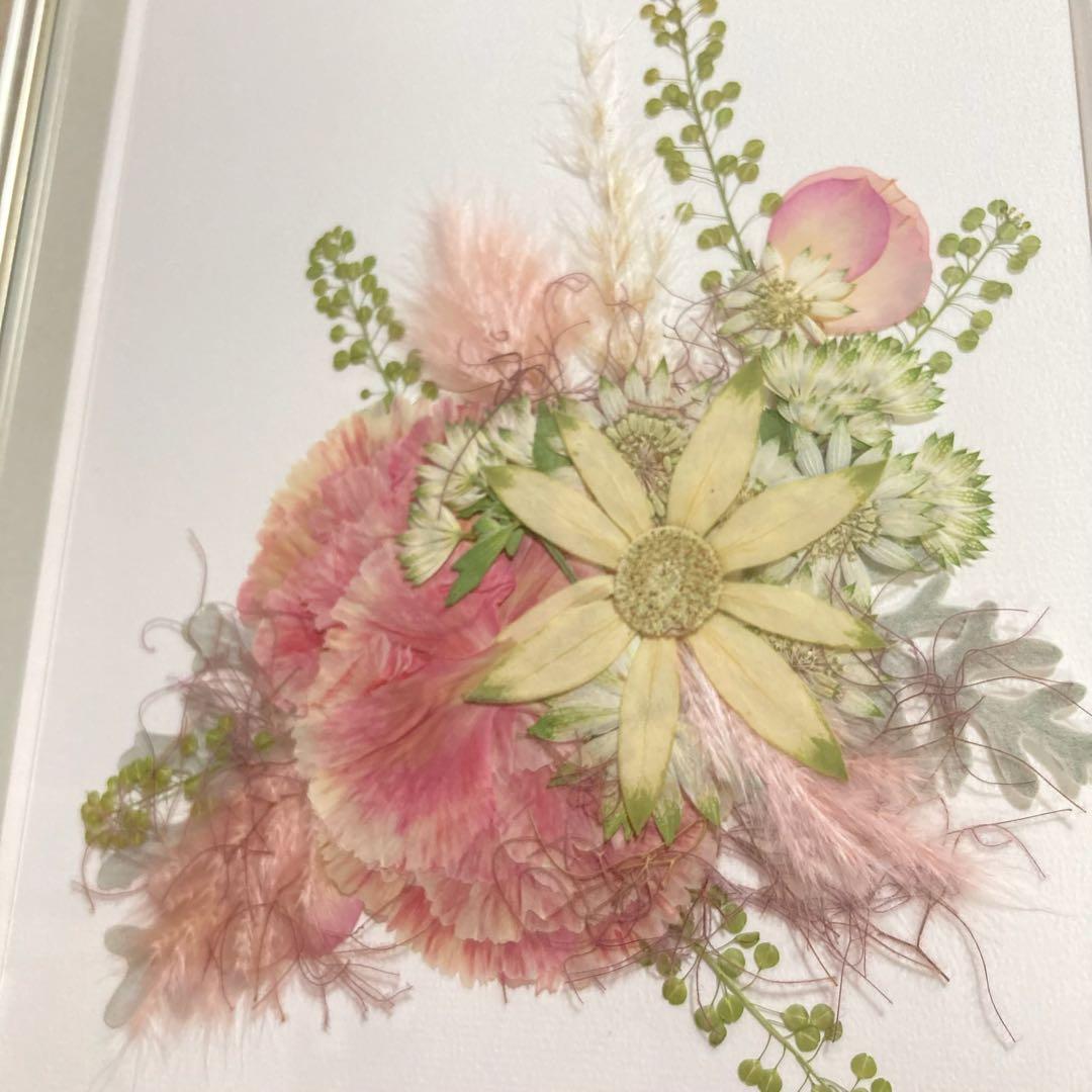 日比谷花壇 母の日 敬老の日　花 プレゼント 押し花フレームアート 「ソラナ」