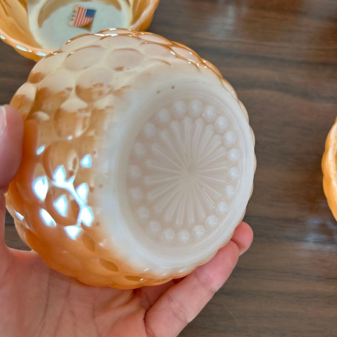 デッドストック！アンカーホッキング　Fire King バブルボウルセット