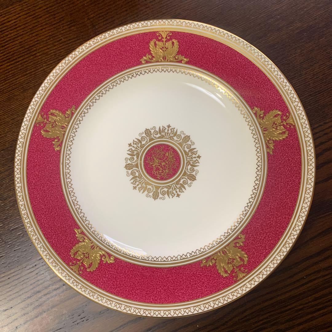 お値下げ☆極美品☆ウェッジウッド③コロンビアパウダールビー20.5cmプレート