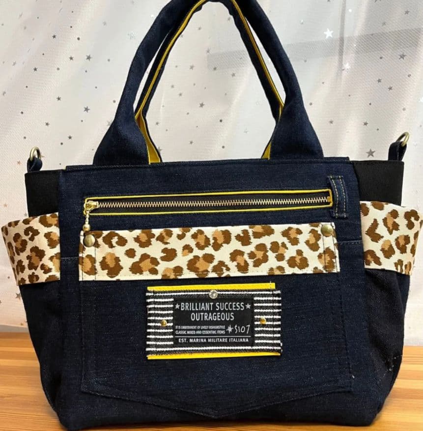 のんデニムリメイクバッグ（L）No.934☆No.950ハンドバッグ