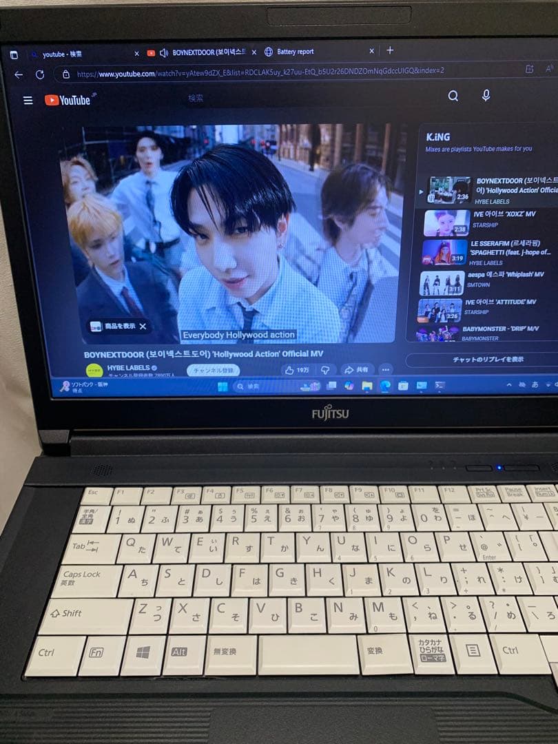見やすいワイド液晶！10世代FUJITSU A5510/D/Win11Pro！